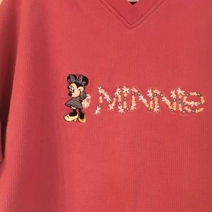 Disney plus size v-neck sweatshirt